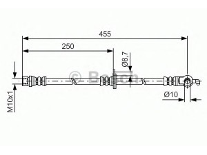 BOSCH 1 987 481 390 stabdžių žarnelė 
 Stabdžių sistema -> Stabdžių žarnelės
90080 94214, 90947 02D51, 90947 02F65