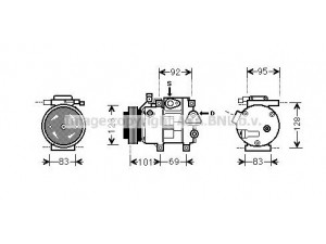 AVA QUALITY COOLING HYK214 kompresorius, oro kondicionierius 
 Oro kondicionavimas -> Kompresorius/dalys
977011H300, 977011H302, 977012L300