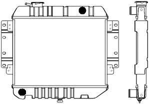 SAKURA  Automotive 1301-0235 radiatorius, variklio aušinimas