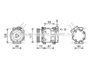 AVA QUALITY COOLING RTK479 kompresorius, oro kondicionierius 
 Oro kondicionavimas -> Kompresorius/dalys
8200603434, 8200802608, 8200802609