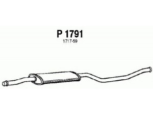FENNO P1791 vidurinis duslintuvas 
 Išmetimo sistema -> Duslintuvas
1717-59
