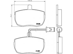MINTEX MLB79 stabdžių trinkelių rinkinys, diskinis stabdys 
 Techninės priežiūros dalys -> Papildomas remontas
7963999