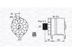 MAGNETI MARELLI 063532611010 kintamosios srovės generatorius 
 Elektros įranga -> Kint. sr. generatorius/dalys -> Kintamosios srovės generatorius
37300-22200