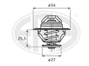 ERA 350276 termostatas, aušinimo skystis 
 Aušinimo sistema -> Termostatas/tarpiklis -> Thermostat
60504230