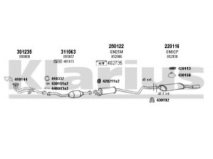 KLARIUS 390732E išmetimo sistema 
 Išmetimo sistema -> Išmetimo sistema, visa