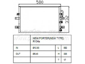 PARTS-MALL PXNCA-056 kondensatorius, oro kondicionierius 
 Oro kondicionavimas -> Kondensatorius
976314B002, 976314B003