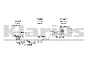 KLARIUS 362035E išmetimo sistema