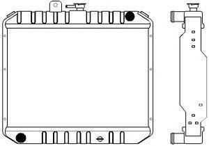 SAKURA  Automotive 1461-0304 radiatorius, variklio aušinimas