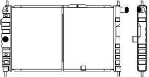 SAKURA  Automotive 1141-0202 radiatorius, variklio aušinimas