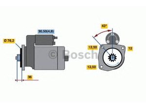 BOSCH 0 986 019 890 starteris 
 Elektros įranga -> Starterio sistema -> Starteris
020 911 023 S, 020 911 023 H, 020 911 023 S