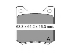 VEMA 830760 stabdžių trinkelių rinkinys, diskinis stabdys
424552, 424552