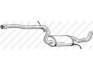 BOSAL 283-631 vidurinis duslintuvas 
 Išmetimo sistema -> Duslintuvas
1T0 253 209 D
