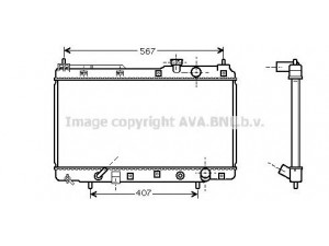 AVA QUALITY COOLING HDA2104 radiatorius, variklio aušinimas 
 Aušinimo sistema -> Radiatorius/alyvos aušintuvas -> Radiatorius/dalys
19010P3F901, 19010P3F902