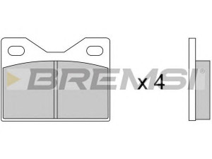 BREMSI BP2041 stabdžių trinkelių rinkinys, diskinis stabdys 
 Techninės priežiūros dalys -> Papildomas remontas
481698151C, 803698151B, 803698151D