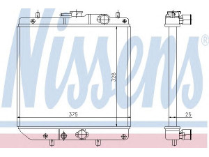 NISSENS 61748 radiatorius, variklio aušinimas 
 Aušinimo sistema -> Radiatorius/alyvos aušintuvas -> Radiatorius/dalys
16400-87776, 16400-87F45