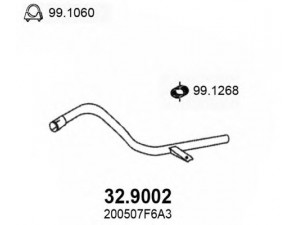 ASSO 32.9002 išleidimo kolektorius 
 Išmetimo sistema -> Išmetimo vamzdžiai
200507F653, 200507F6A3