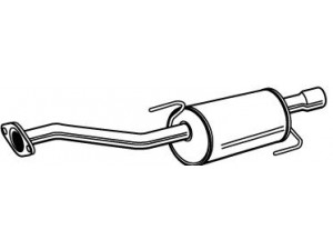 WALKER 23642 galinis duslintuvas 
 Išmetimo sistema -> Duslintuvas
201009U01A, 20100BC20D