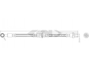 SPIDAN 338796 stabdžių žarnelė 
 Stabdžių sistema -> Stabdžių žarnelės
26550FC020