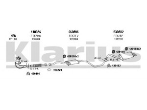 KLARIUS 361242E išmetimo sistema 
 Išmetimo sistema -> Išmetimo sistema, visa
