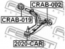 FEBEST CRAB-019 valdymo svirties/išilginių svirčių įvorė
04743095AA