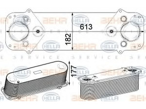 HELLA 8ML 376 750-501 tarpinis suslėgto oro aušintuvas, kompresorius 
 Variklis -> Oro tiekimas -> Įkrovos agregatas (turbo/superįkrova) -> Tarpinis suslėgto oro aušintuvas
51.09500-5022, 51.09500-7147, 51.09500-7151