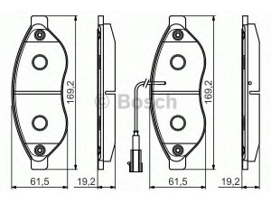 BOSCH 0 986 495 096 stabdžių trinkelių rinkinys, diskinis stabdys 
 Techninės priežiūros dalys -> Papildomas remontas
4253 56, 4253 58, 4254 62, 77364014