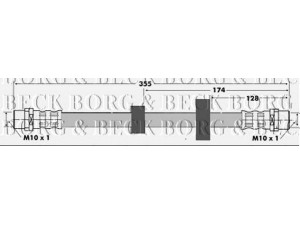 BORG & BECK BBH6425 stabdžių žarnelė 
 Stabdžių sistema -> Stabdžių žarnelės
701611701, 701611701, 701 611 701