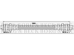 BORG & BECK BBH6257 stabdžių žarnelė 
 Stabdžių sistema -> Stabdžių žarnelės
481624, 481624, 4816.24