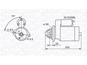 MAGNETI MARELLI 063521074920 starteris 
 Elektros įranga -> Starterio sistema -> Starteris
1202110, 55566800