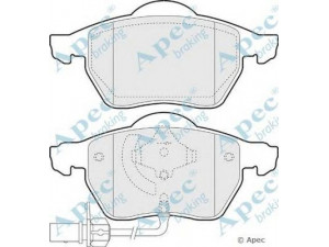 APEC braking PAD1234 stabdžių trinkelių rinkinys, diskinis stabdys 
 Techninės priežiūros dalys -> Papildomas remontas
4F0698151, 8E0698151K, 4F0698151