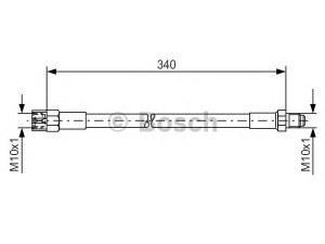 BOSCH 1 987 476 129 stabdžių žarnelė 
 Stabdžių sistema -> Stabdžių žarnelės