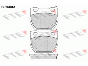 FTE BL1040A1 stabdžių trinkelių rinkinys, diskinis stabdys 
 Techninės priežiūros dalys -> Papildomas remontas
SFP000160, SFP000280, STC1601