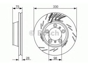 BOSCH 0 986 479 732 stabdžių diskas 
 Stabdžių sistema -> Diskinis stabdys -> Stabdžių diskas
298615601A, 970 352 403 00
