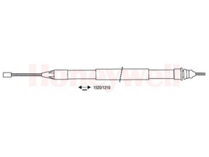 BENDIX 432971B trosas, stovėjimo stabdys 
 Stabdžių sistema -> Valdymo svirtys/trosai
7700425324, 7700834653