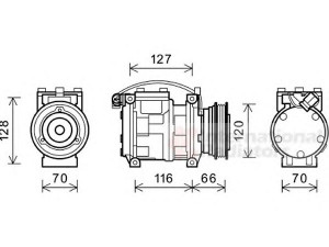 VAN WEZEL 0600K232 kompresorius, oro kondicionierius 
 Oro kondicionavimas -> Kompresorius/dalys
64528391695, 8391695, 83917