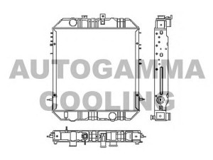 AUTOGAMMA 102926 radiatorius, variklio aušinimas
MB390160, MB390161
