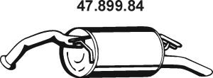EBERSPÄCHER 47.899.84 galinis duslintuvas 
 Išmetimo sistema -> Duslintuvas
17430-21040