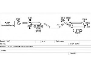 MTS C110572009731 išmetimo sistema 
 Išmetimo sistema -> Išmetimo sistema, visa