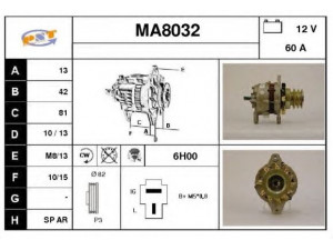 SNRA MA8032 kintamosios srovės generatorius
A2T41599A, A2T41599B