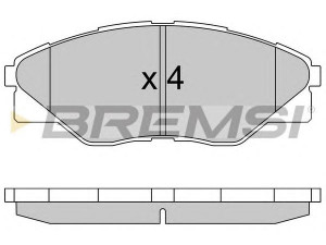 BREMSI BP3586 stabdžių trinkelių rinkinys, diskinis stabdys
044650K290