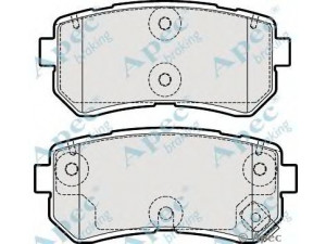 APEC braking PAD1955 stabdžių trinkelių rinkinys, diskinis stabdys 
 Techninės priežiūros dalys -> Papildomas remontas
583020ZA00, 583021GA00, 583021KA30