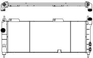 SAKURA  Automotive 2202-1007 radiatorius, variklio aušinimas