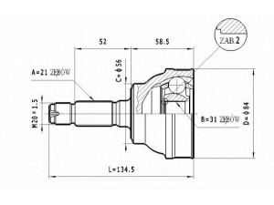 STATIM C.101 jungčių komplektas, kardaninis velenas 
 Ratų pavara -> Sujungimai/komplektas