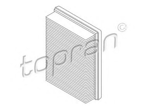 TOPRAN 206 613 oro filtras 
 Techninės priežiūros dalys -> Techninės priežiūros intervalai
09201929, 58 34 252, 9201929