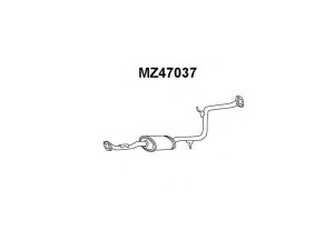 VENEPORTE MZ47037 vidurinis duslintuvas 
 Išmetimo sistema -> Duslintuvas
569140300, B69140300, B6E540300