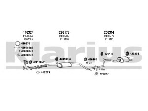 KLARIUS 360833E išmetimo sistema 
 Išmetimo sistema -> Išmetimo sistema, visa