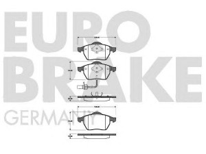 EUROBRAKE 5502222555 stabdžių trinkelių rinkinys, diskinis stabdys 
 Techninės priežiūros dalys -> Papildomas remontas
1133445, 1237132, 1M2J2K021BA, YM212K021AA