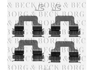BORG & BECK BBK1202 priedų komplektas, diskinių stabdžių trinkelės 
 Stabdžių sistema -> Diskinis stabdys -> Stabdžių dalys/priedai