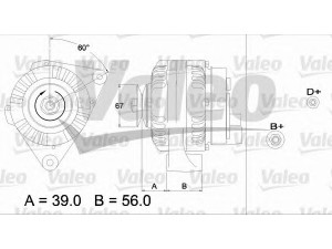 VALEO 436257 kintamosios srovės generatorius 
 Elektros įranga -> Kint. sr. generatorius/dalys -> Kintamosios srovės generatorius
5701-C1, 5701C1, 5705, 5705-E0