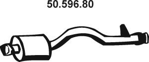 EBERSPÄCHER 50.596.80 vidurinis duslintuvas 
 Išmetimo sistema -> Duslintuvas
MR127375, MR431800